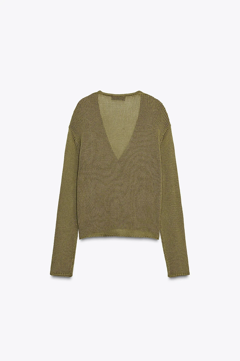 GILET EN MAILLE 100 % COTON