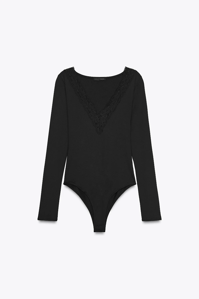 LACE POLYAMIDE BODYSUIT