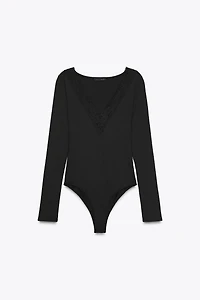 LACE POLYAMIDE BODYSUIT