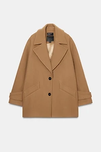 MANTEAU OVERSIZE EN MÉLANGE DE LAINE ZW COLLECTION ÉDITION LIMITÉE