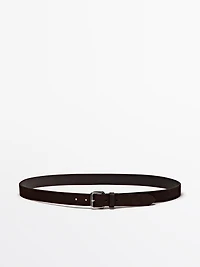 Nubuck leather belt