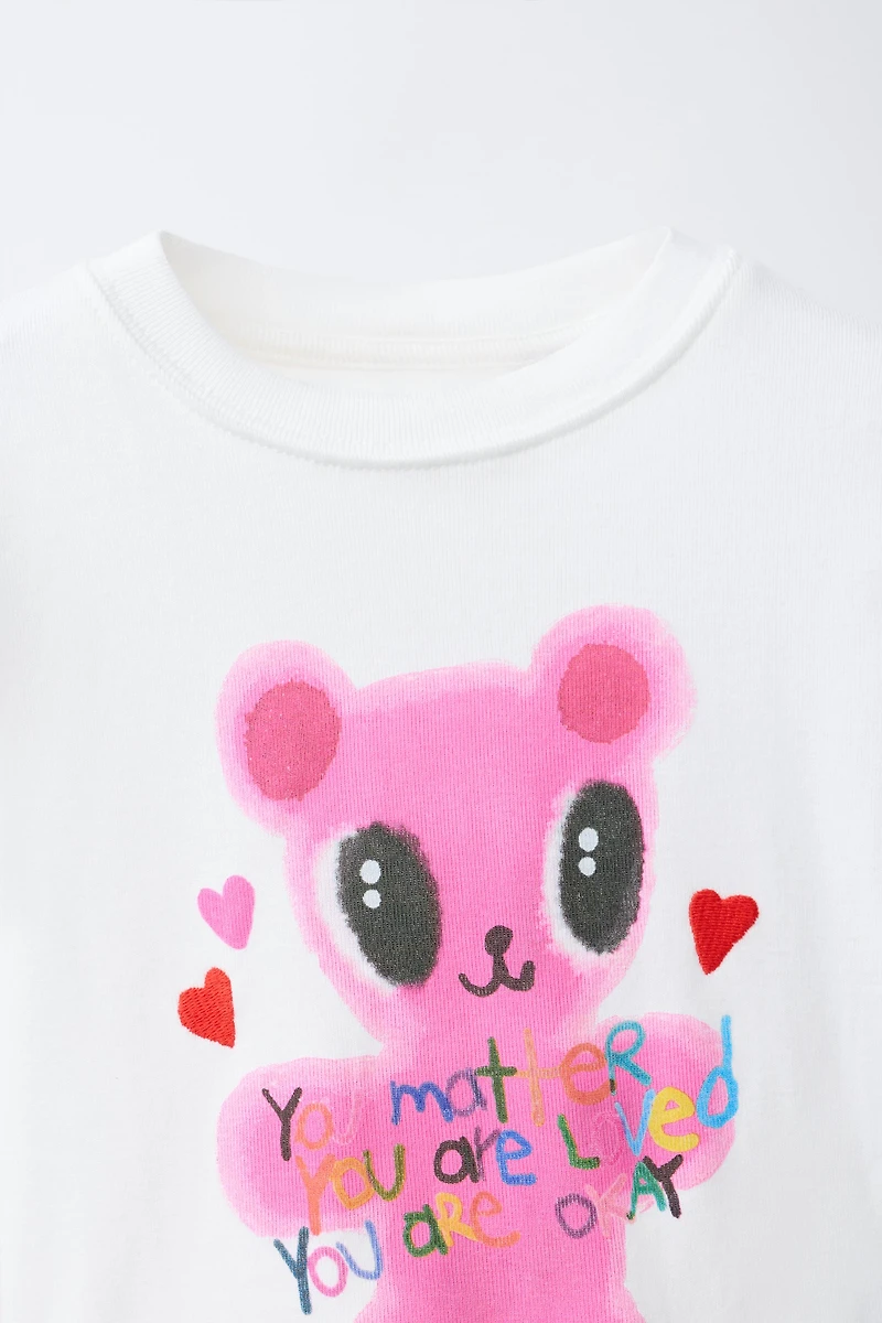 T-SHIRT IMPRIMÉ OURSON