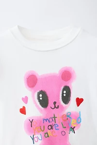T-SHIRT IMPRIMÉ OURSON