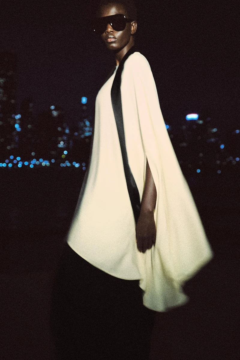 ZW COLLECTION ASYMMETRIC SCARF BLOUSE