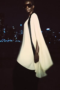 ZW COLLECTION ASYMMETRIC SCARF BLOUSE
