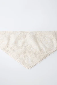 PERFORATED BUTTERFLY BELT BANDANA