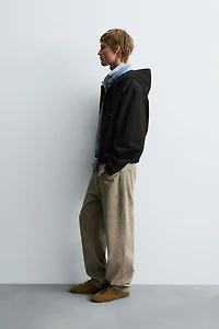 WASHED HOODED JACKET