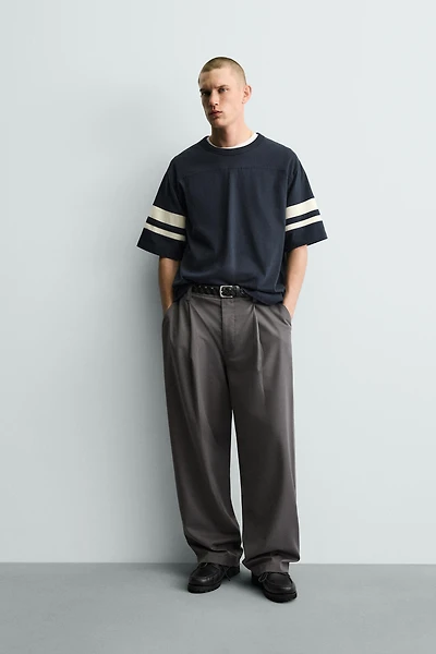 T-SHIRT RELAXED FIT À BANDES