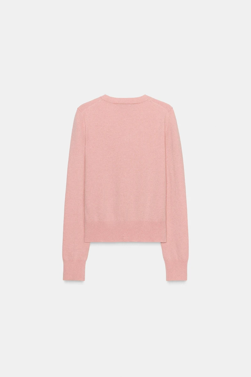 CARDIGAN WITH FLORAL BUTTONS