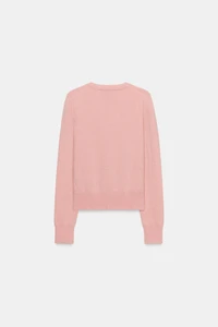 CARDIGAN WITH FLORAL BUTTONS