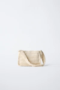 FLORAL CROCHET CROSSBODY BAG