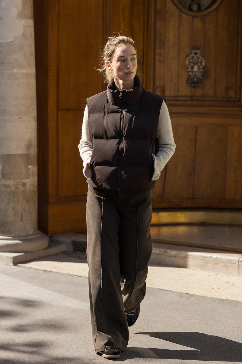 DOUDOUNE SANS MANCHES MATELASSÉE ENDUITE