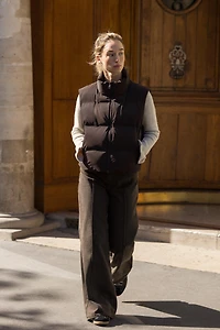 DOUDOUNE SANS MANCHES MATELASSÉE ENDUITE