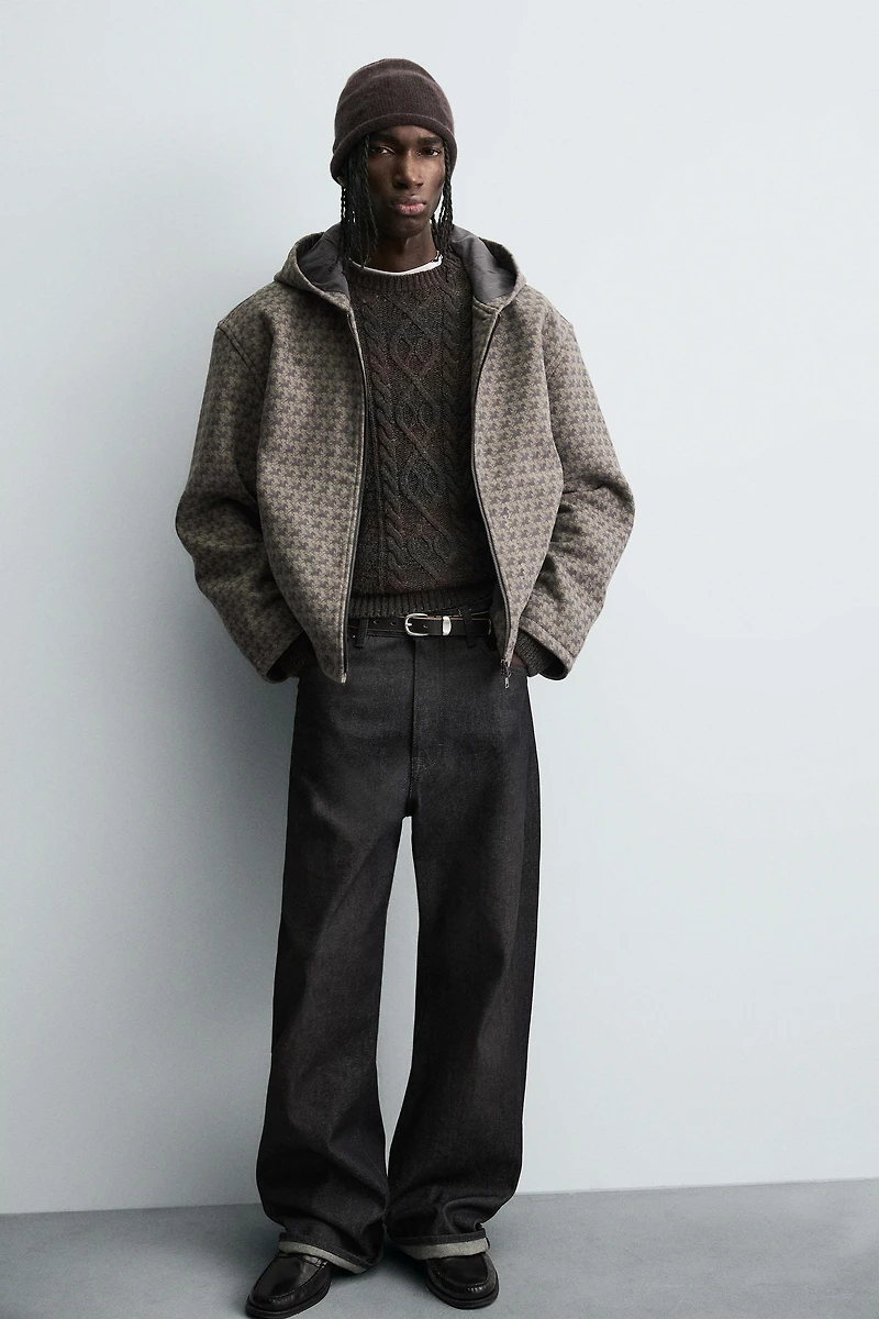 HORSE PRINT HOODIE JACKET