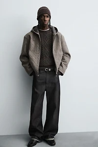 HORSE PRINT HOODIE JACKET