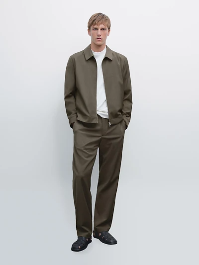 Total look wool blend jacket