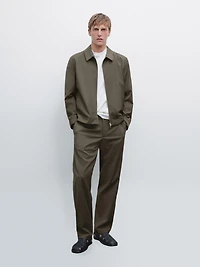 Total look wool blend jacket