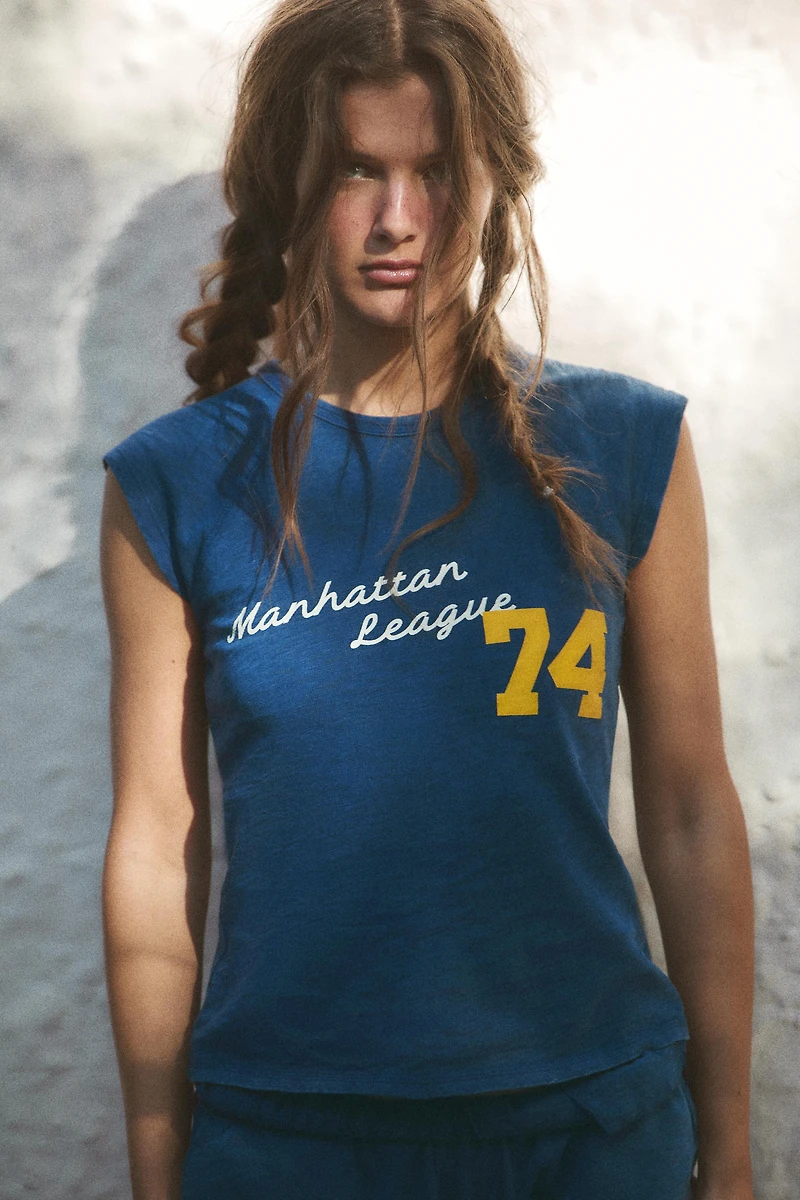 FLAMÉ T-SHIRT WITH TRIMS