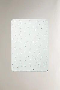 BABY FLEECE BLANKET WITH FLOWERS