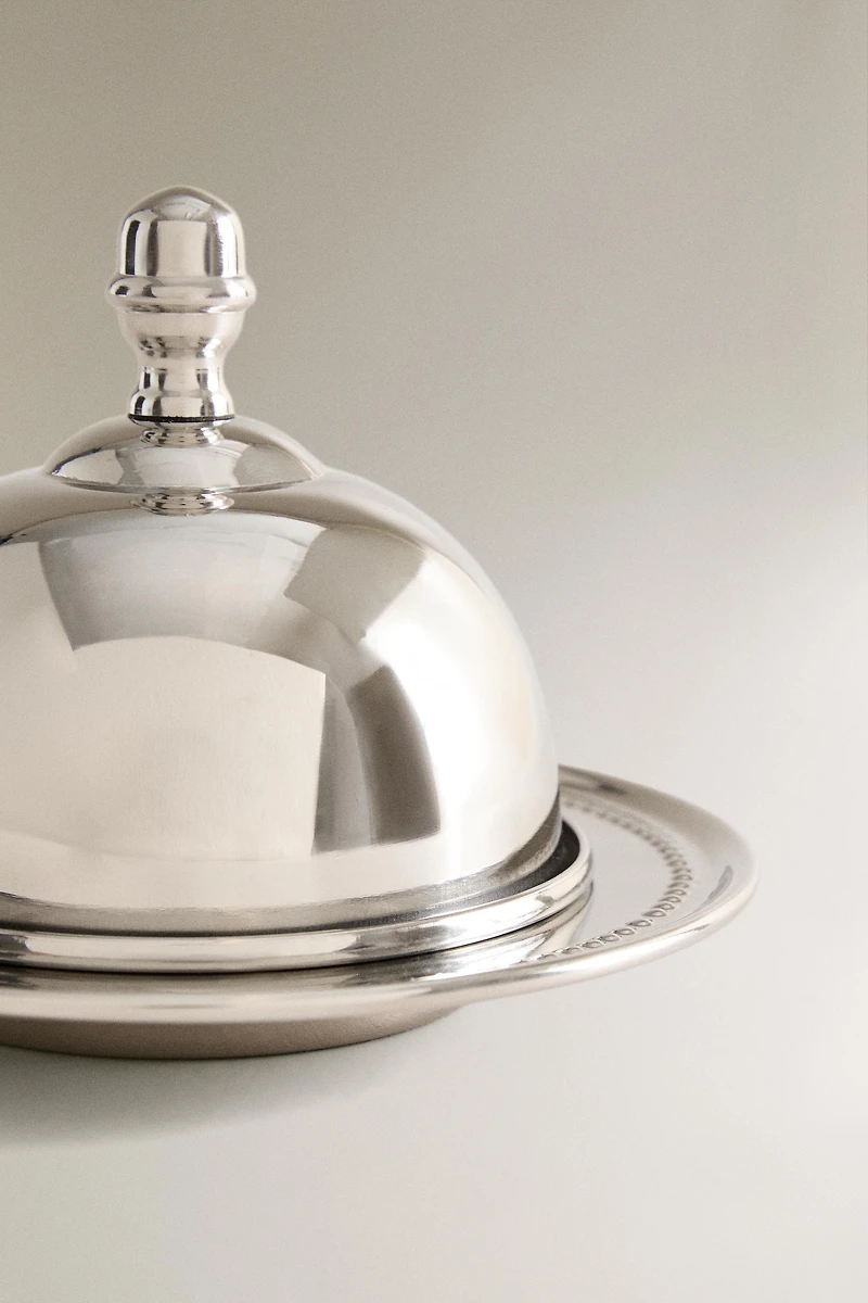 STEEL BUTTER DISH