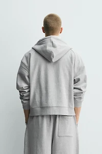 SWEAT HOODIE BOXY FIT ZIPPÉ