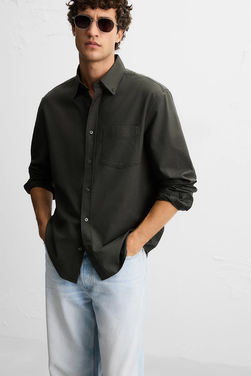 TEXTURED OXFORD SHIRT