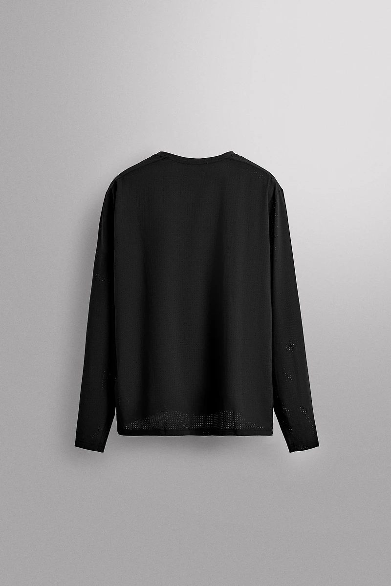 PERFORATED LONG SLEEVE T-SHIRT