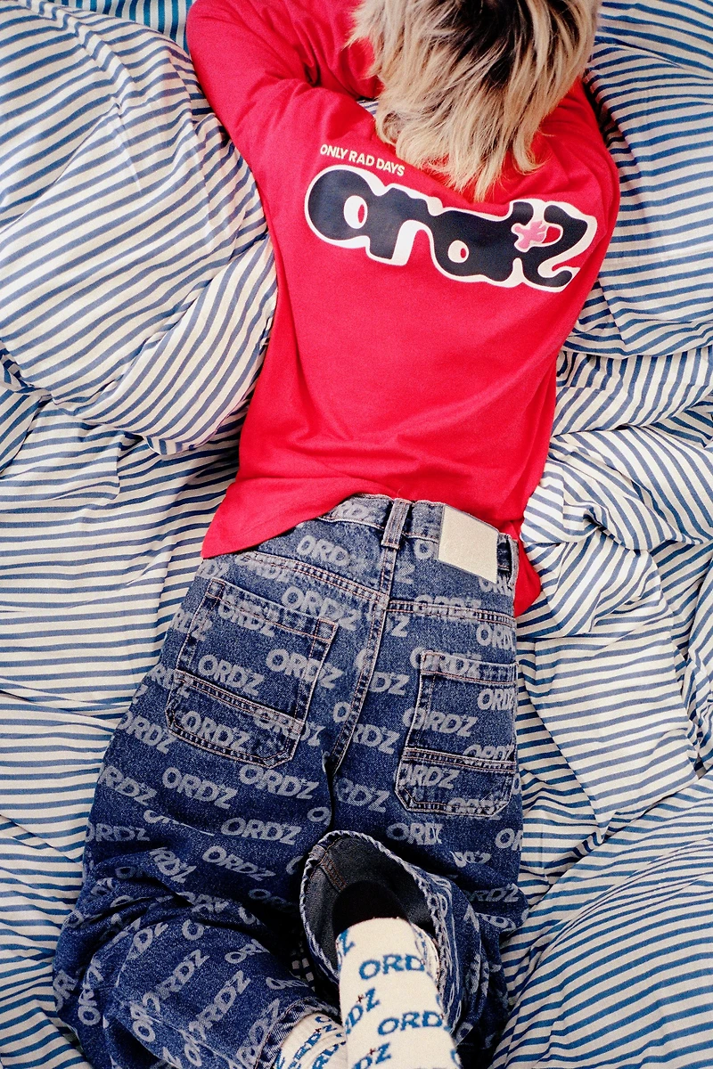 JEAN LARGE IMPRIMÉ INSCRIPTION