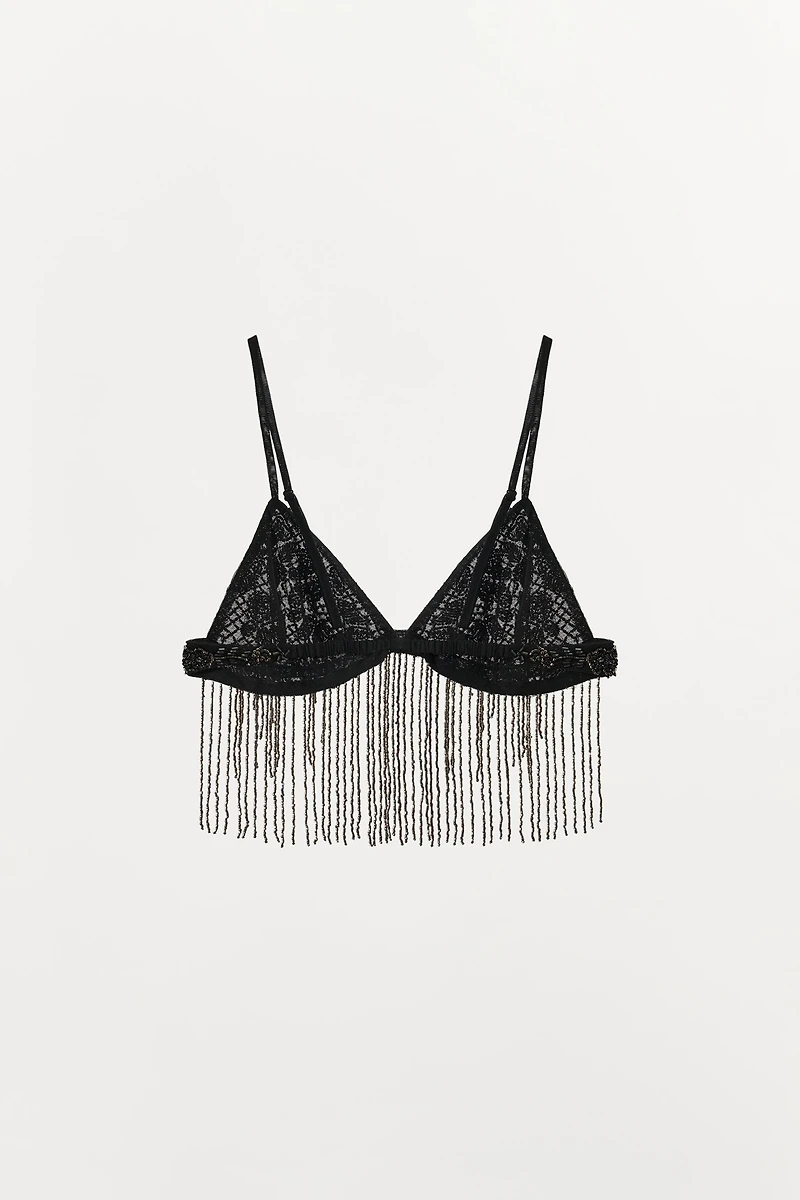 SOUTIEN-GORGE À FRANGES FANTAISIE