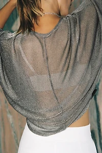 METALLIC THREAD TOP