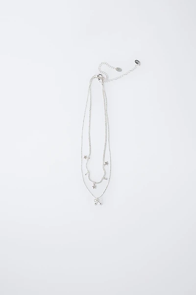 PACK OF TWO STAR AND CHERRY PENDANT NECKLACES