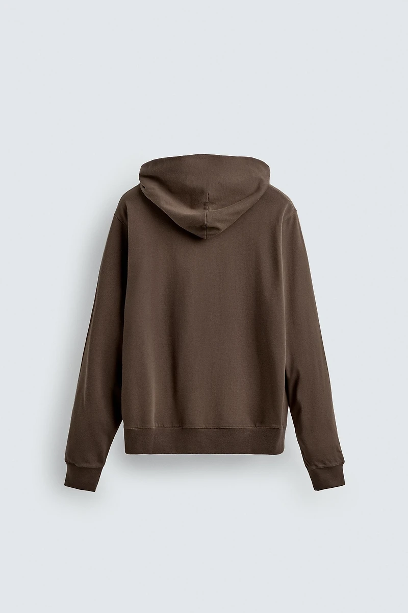 WASHED HOODIE SWEATSHIRT