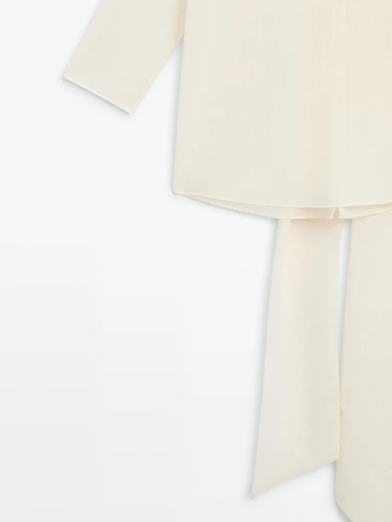 Blouse fluide avec nœud - STUDIO