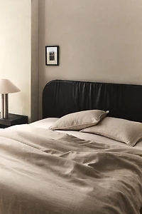 WASHED LINEN DUVET COVER (160 GxM²)