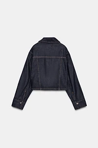 Z1975 SHORT DENIM SHIRT WITH FLAPS