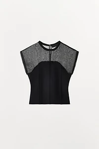 TOP COMBINÉ EN MAILLE