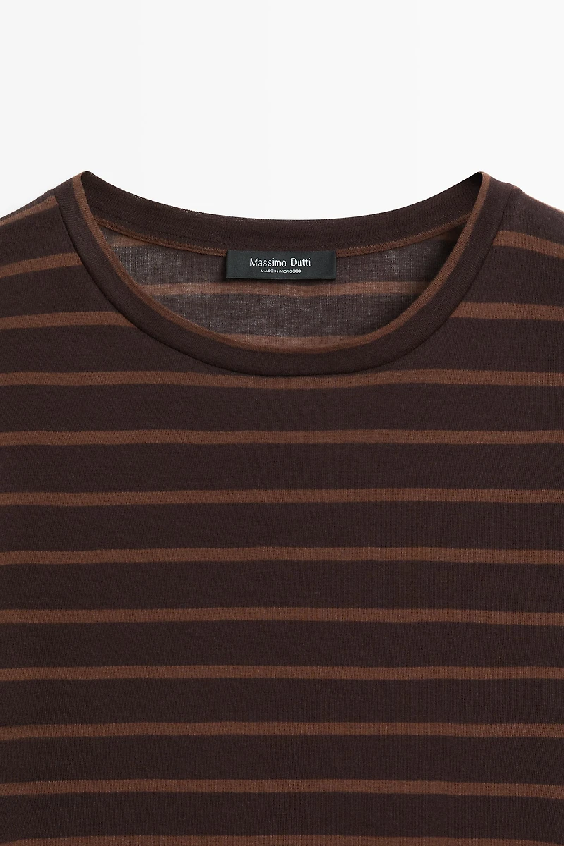 Long sleeve striped T-shirt