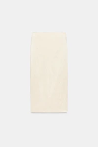 SATIN MIDI SKIRT