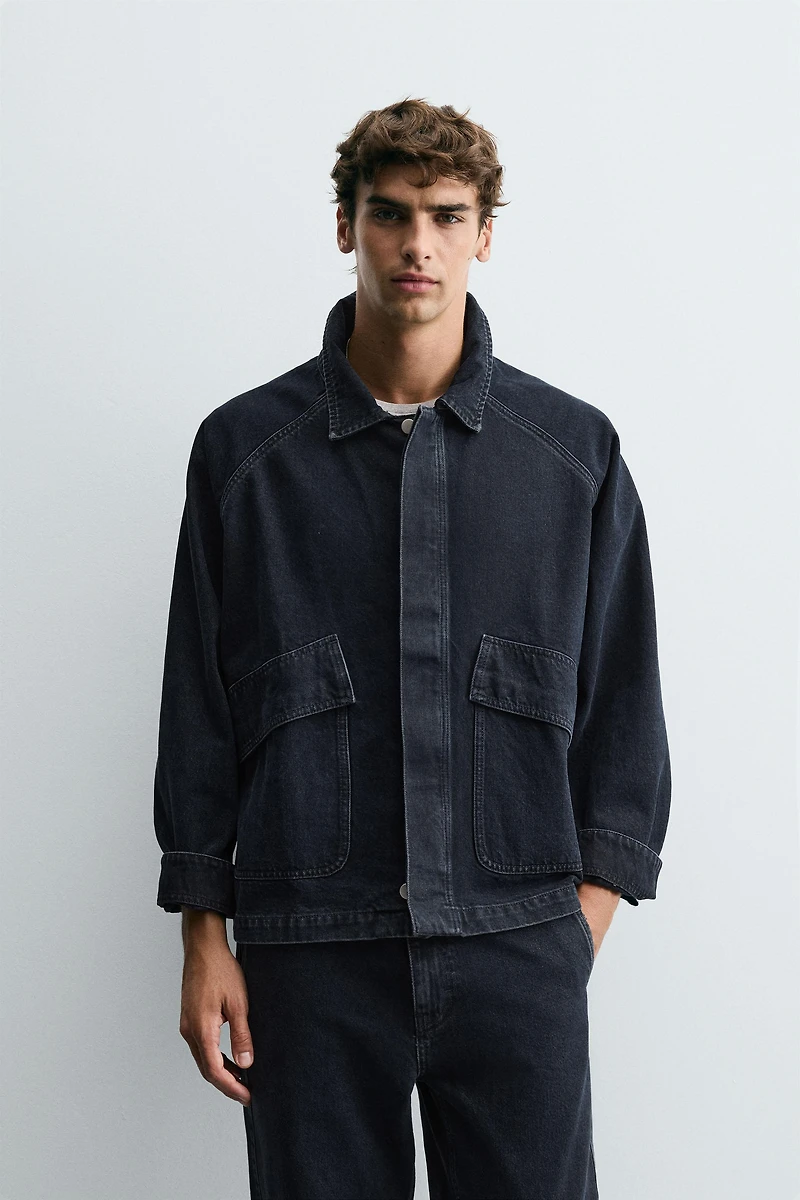DENIM JACKET WITH POCKETS