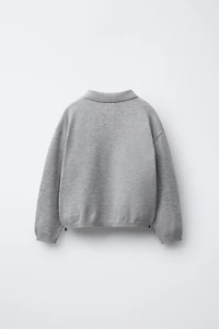KNIT POLO SWEATER
