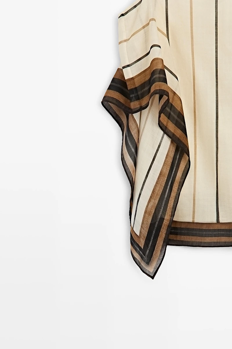 Flowing striped strappy top