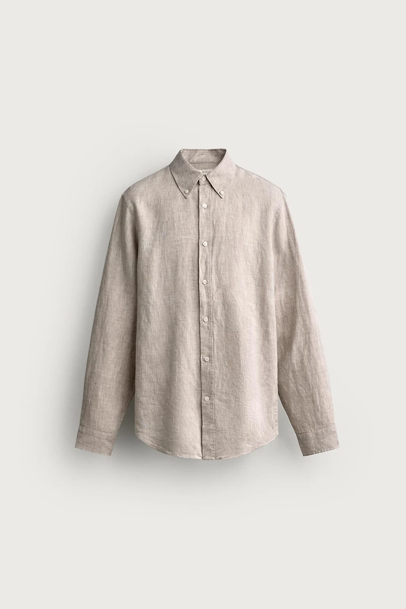 CHEMISE REGULAR FIT 100 % LIN
