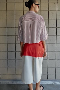 STRIPED LINEN SHIRT