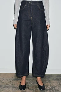ZW COLLECTION MID-RISE ANKLE BALLOON JEANS