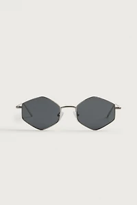 GEOMETRIC FRAME SUNGLASSES
