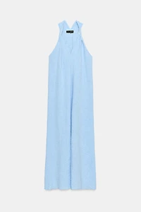 TWISTED SHOULDER LONG DRESS