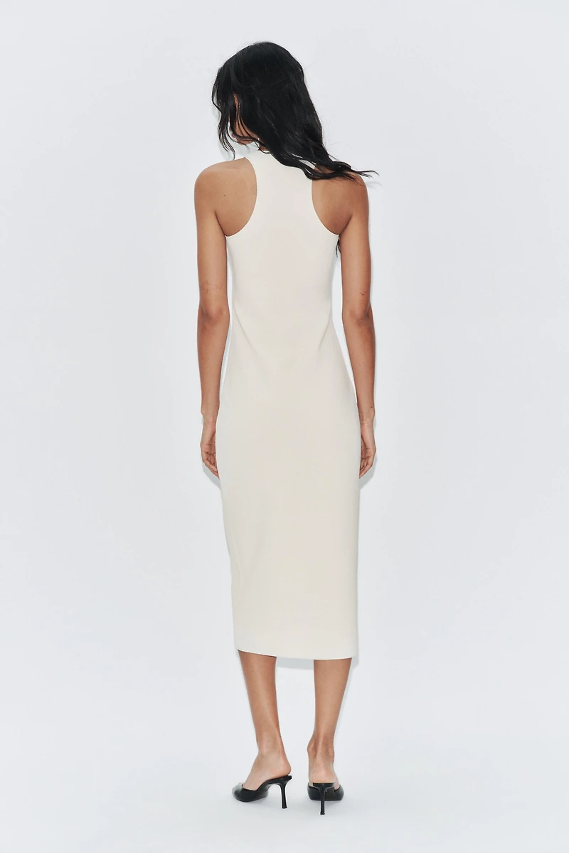 STRETCH HALTER DRESS