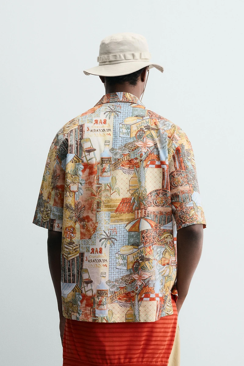 CHEMISE RELAXED FIT À IMPRIMÉ RUES