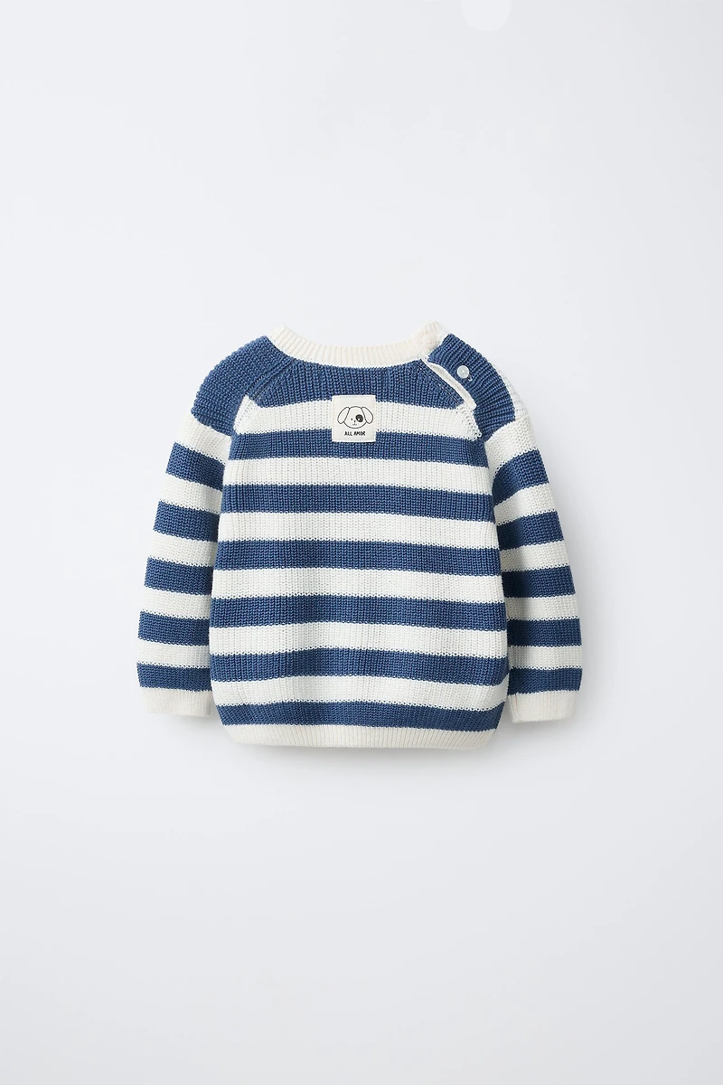 STRIPED KNIT JUMPER