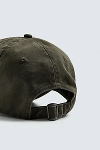 WASHED EMBROIDERED CAP